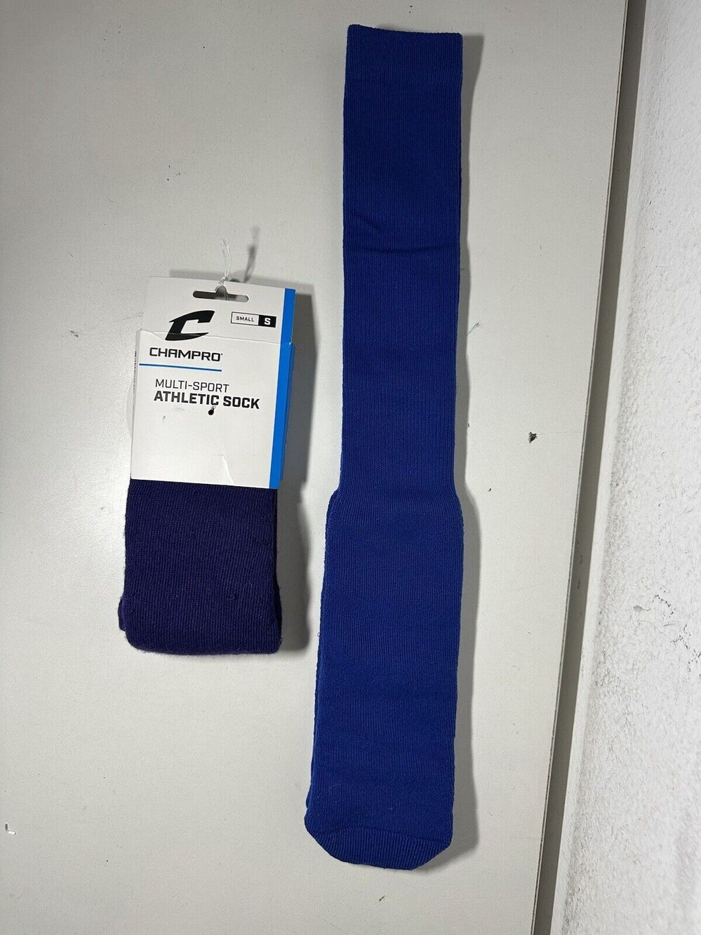 Unisex Champro Multi-Sport Athletic Sock Blue Size Small